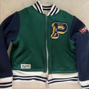 Polo by Ralph 🟢Lauren White Athletic Club Jacket